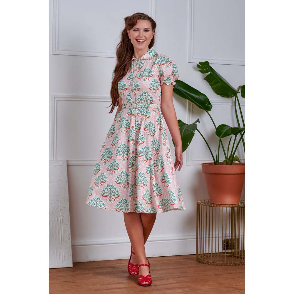 Banned - Star Folk Flare dress - Pink